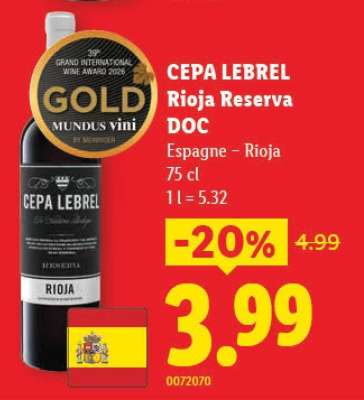 CEPA LEBREL Rioja Reserva DOC