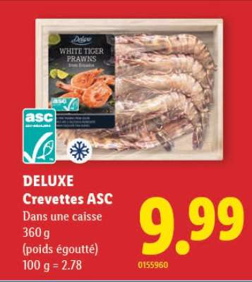 DELUXE Crevettes ASC