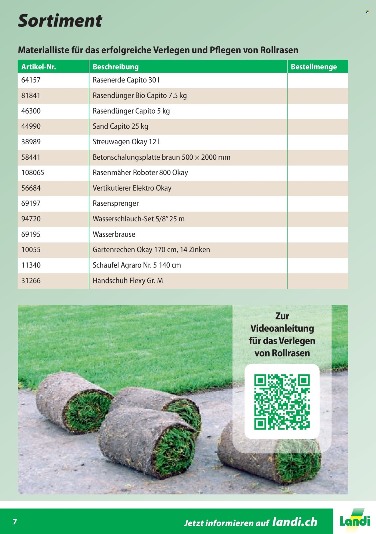 Catalogue Landi. Page 7. Page 7