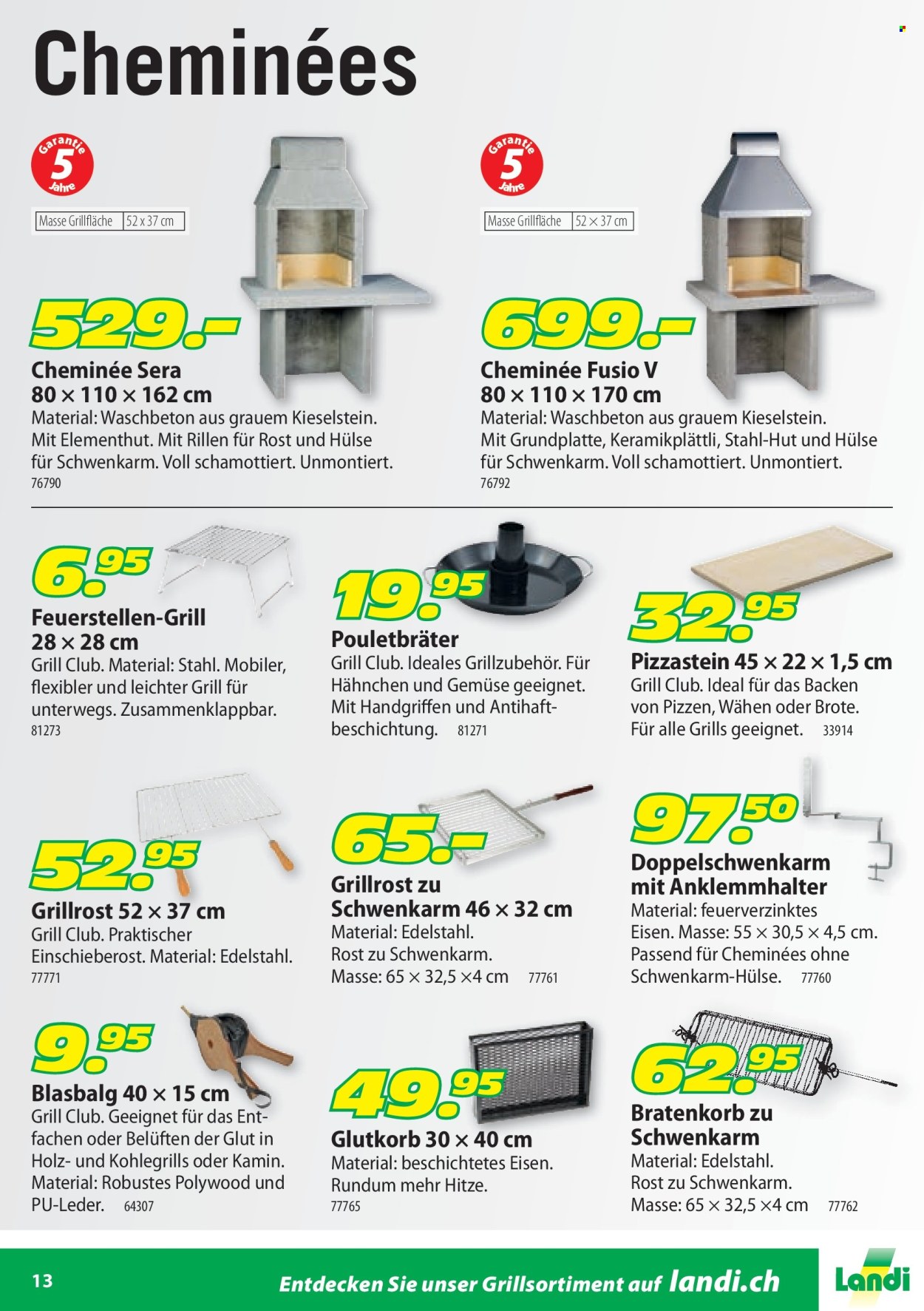 Catalogue Landi. Page 13. Page 13