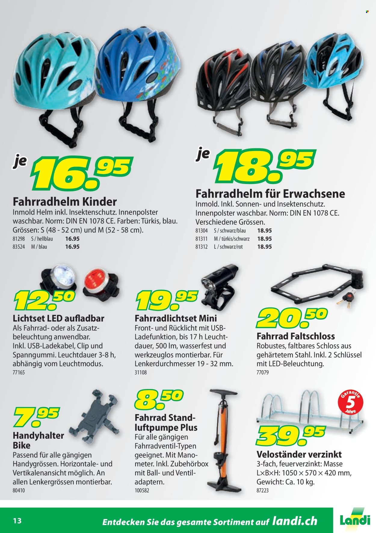 Catalogue Landi. Page 13. Page 13