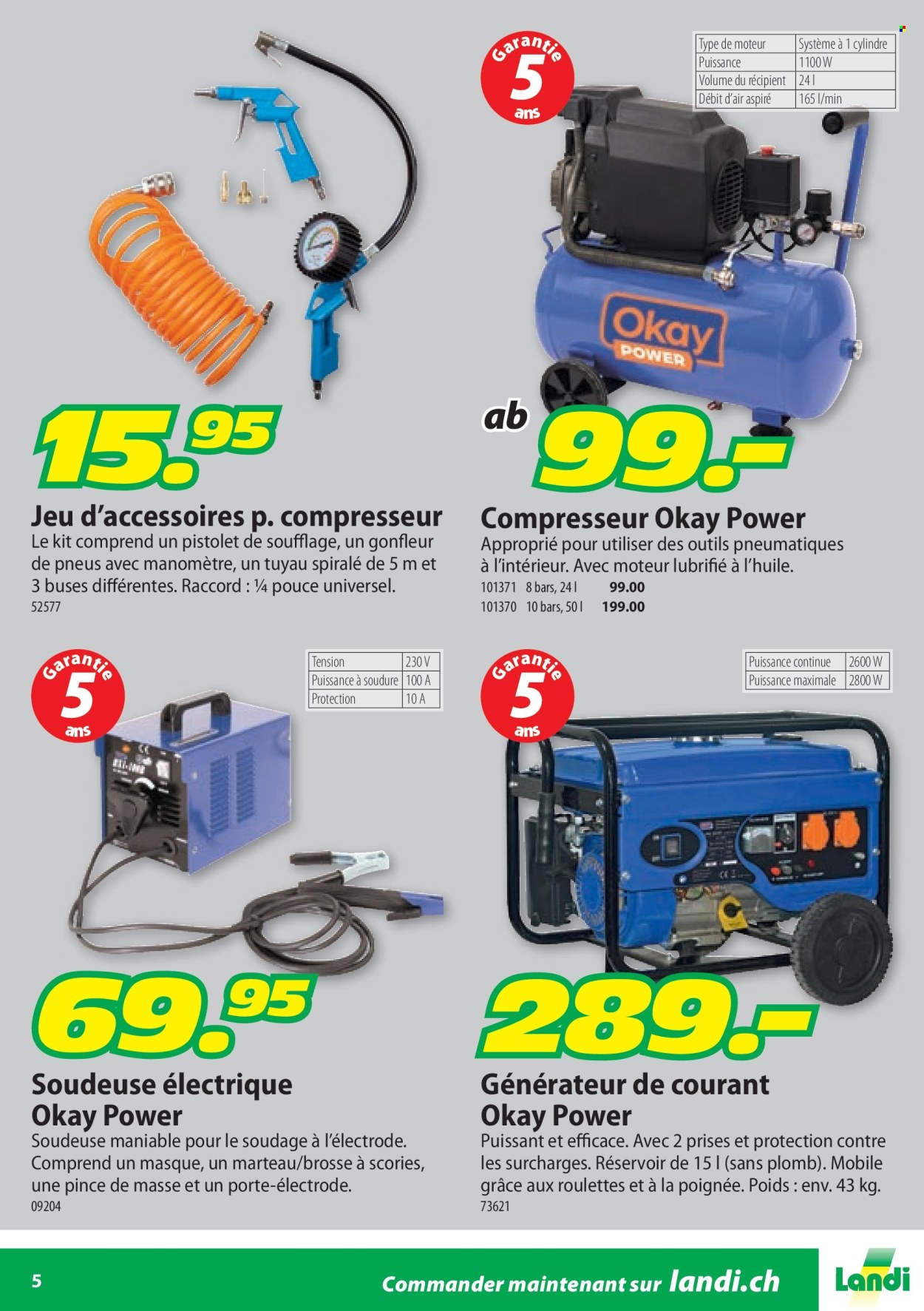 Catalogue Landi. Page 5. Page 5