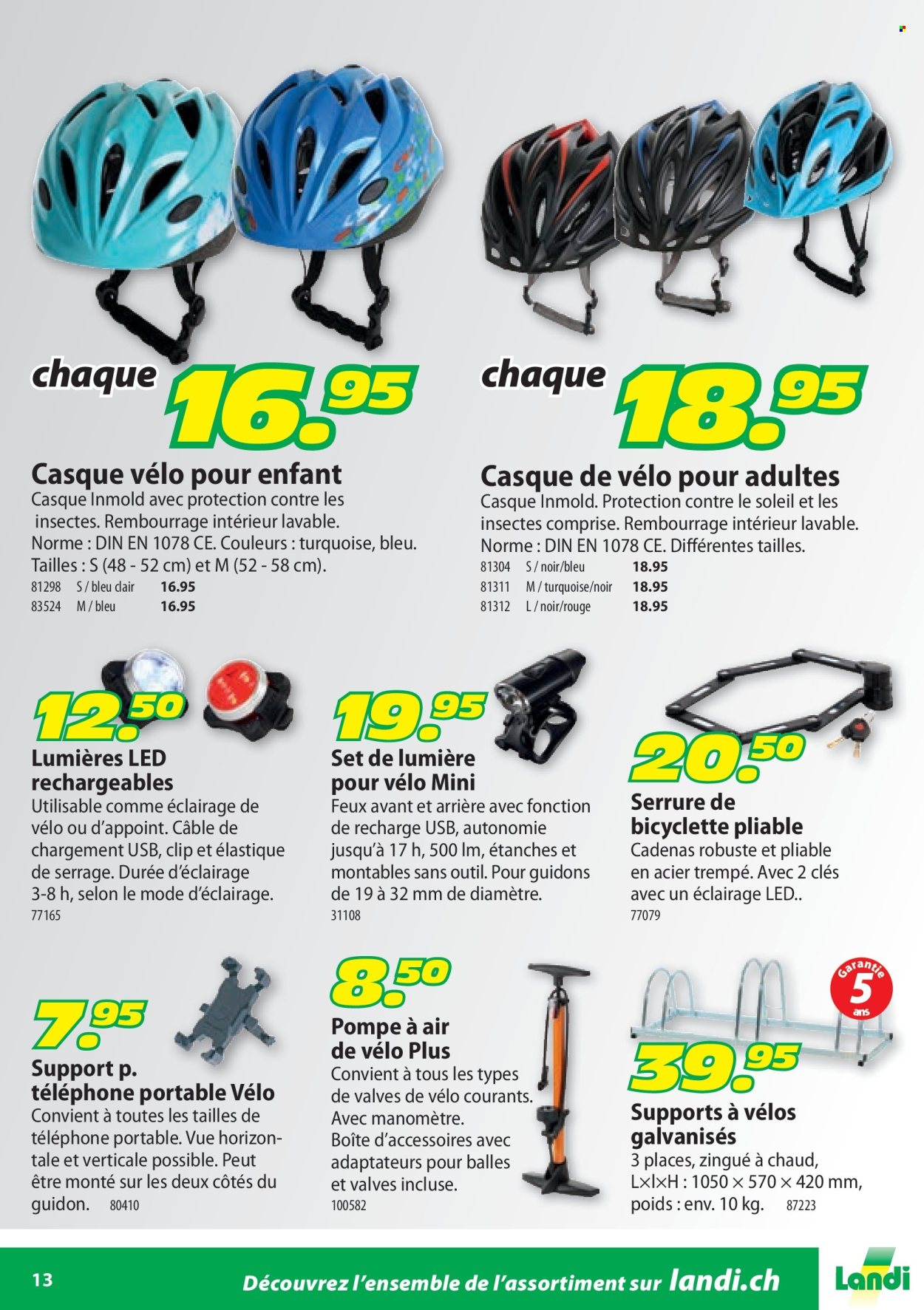 Catalogue Landi. Page 13. Page 13