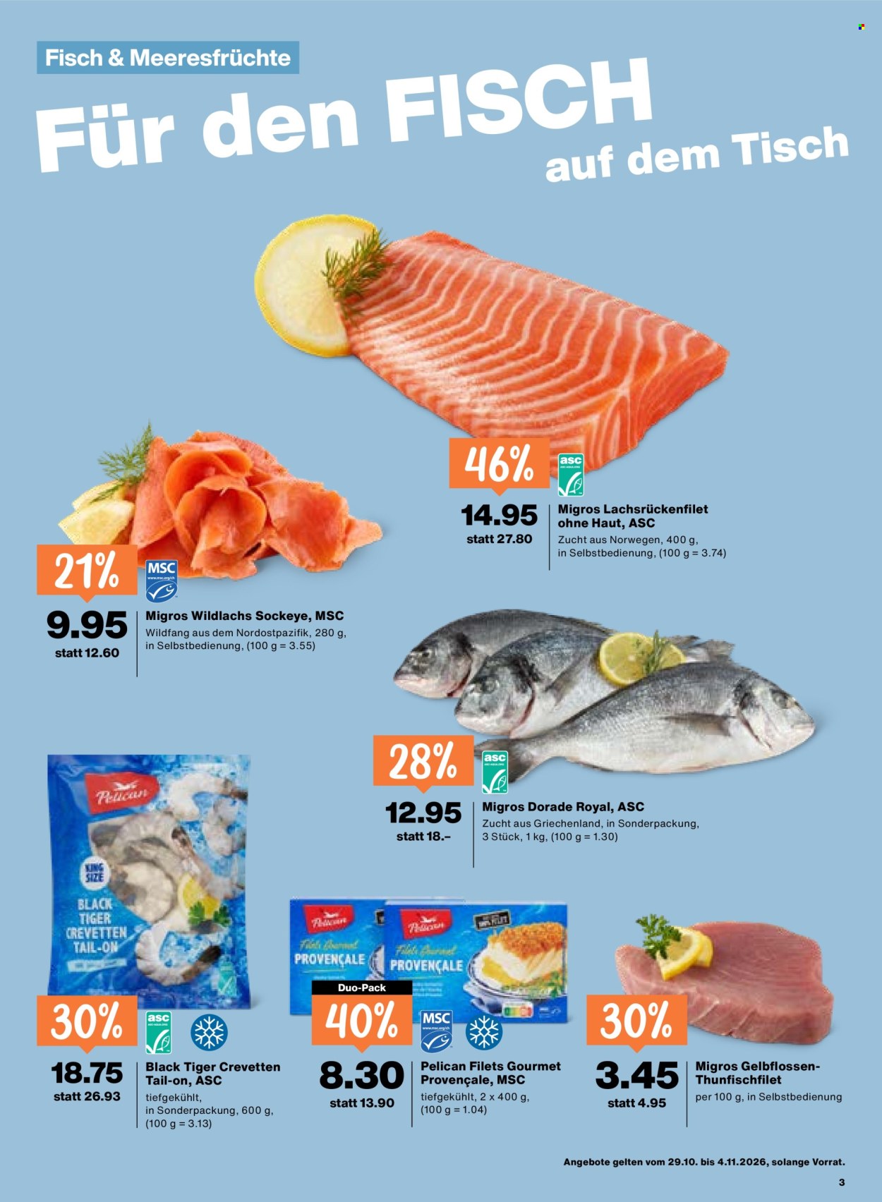 Catalogue Migros - 29.10.2026 - 4.11.2026. Page 3. Page 3