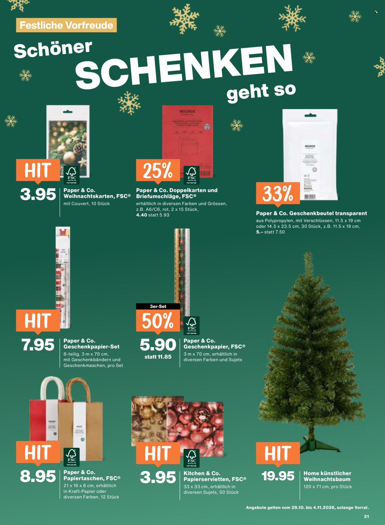 Catalogue Migros - 29.10.2026 - 4.11.2026. Page 21. Page 21