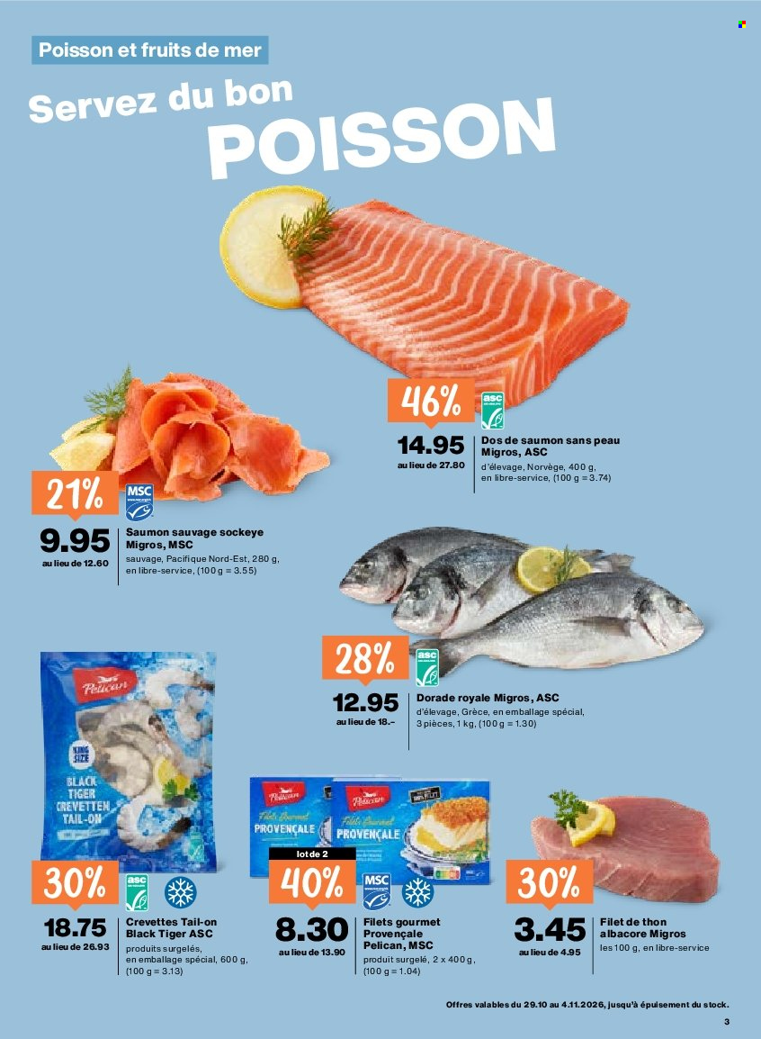 Catalogue Migros - 29.10.2026 - 4.11.2026. Page 3. Page 3