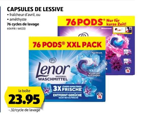 CAPSULES DE LESSIVE