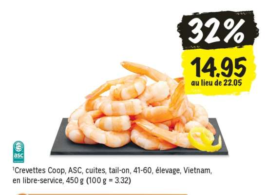 Crevettes Coop